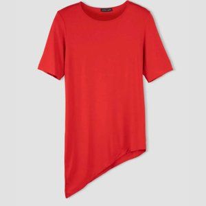 Universal Standard Genevette Red Asymmetrical Top